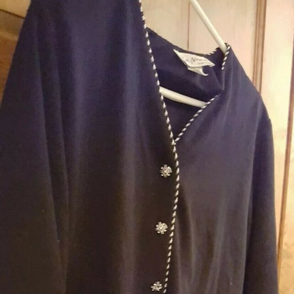 Ruth Norman New York medium M black cardigan top - Picture 6 of 6